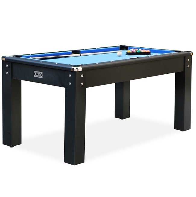 Kahomvis 65.75 in. 3 in 1 Fold Multi-Game Table Blue Velvet Cloth Pool Table  Ping Pong Table with Steel Frame and Accessories DOB-LKW1-611 - The Home  Depot