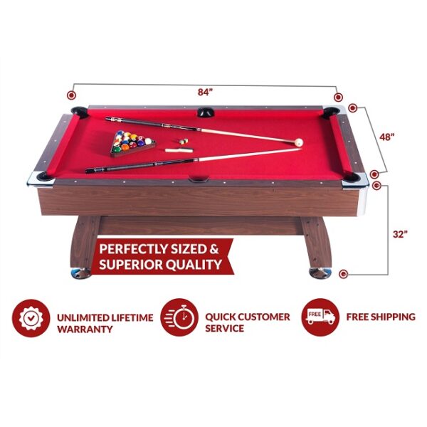 RACK Draco 7Foot Tournament Billiard Pool Table Sizes RACK Pool Tables