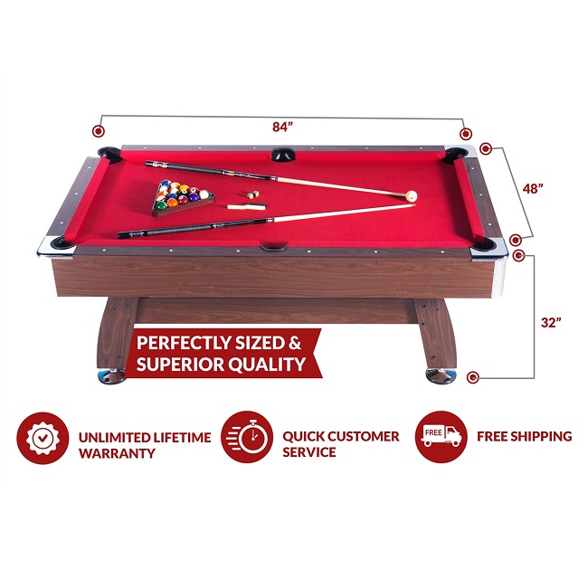 RACK Draco 7Foot Tournament Billiard Pool Table Sizes RACK Pool Tables
