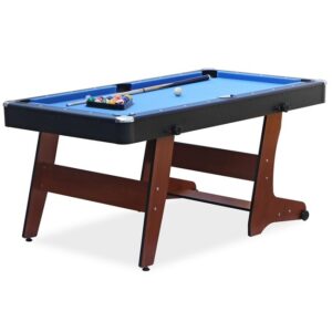 RACK Drogon 5.5-Foot Folding Billiard Pool Table (Brown)