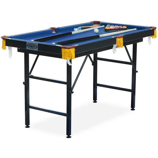 RACK Leo 4-Foot Folding Billiard Pool Table (Blue)