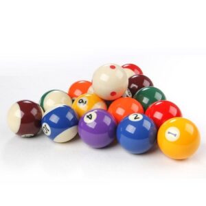 RACK Standard Size 2.25in Premium BilliardPool Balls, Complete 16 Ball Set