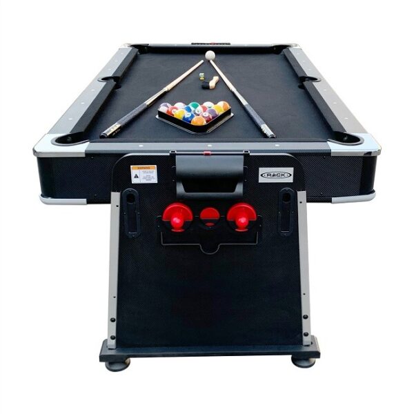 RACK Triad 7Foot 3in1 Multi Game Swivel Billiard/Pool Table RACK
