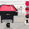 RACK Pool Tables Rack Draco 7-foot Tournament Billiard/pool Table (red Felt  With Black Body)