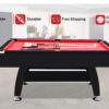 RACK Pool Tables Rack Draco 7-foot Tournament Billiard/pool Table (red Felt  With Black Body)