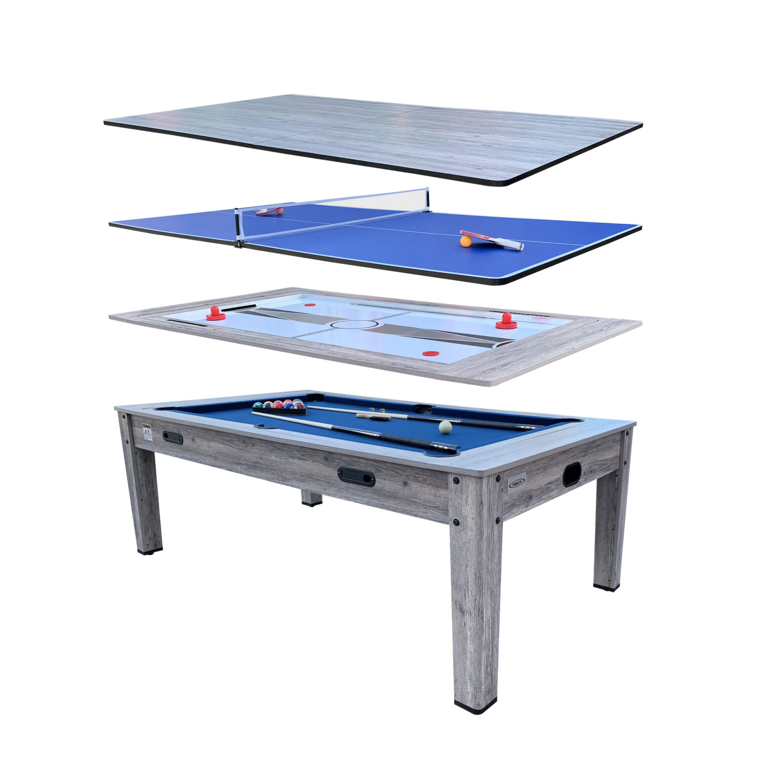 Rack Crux 55 In Folding Billiard/Pool Table Blue