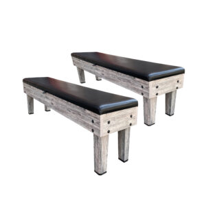 RACK Tuscany 6-Foot Storage Bench (Gray) - Set of 2